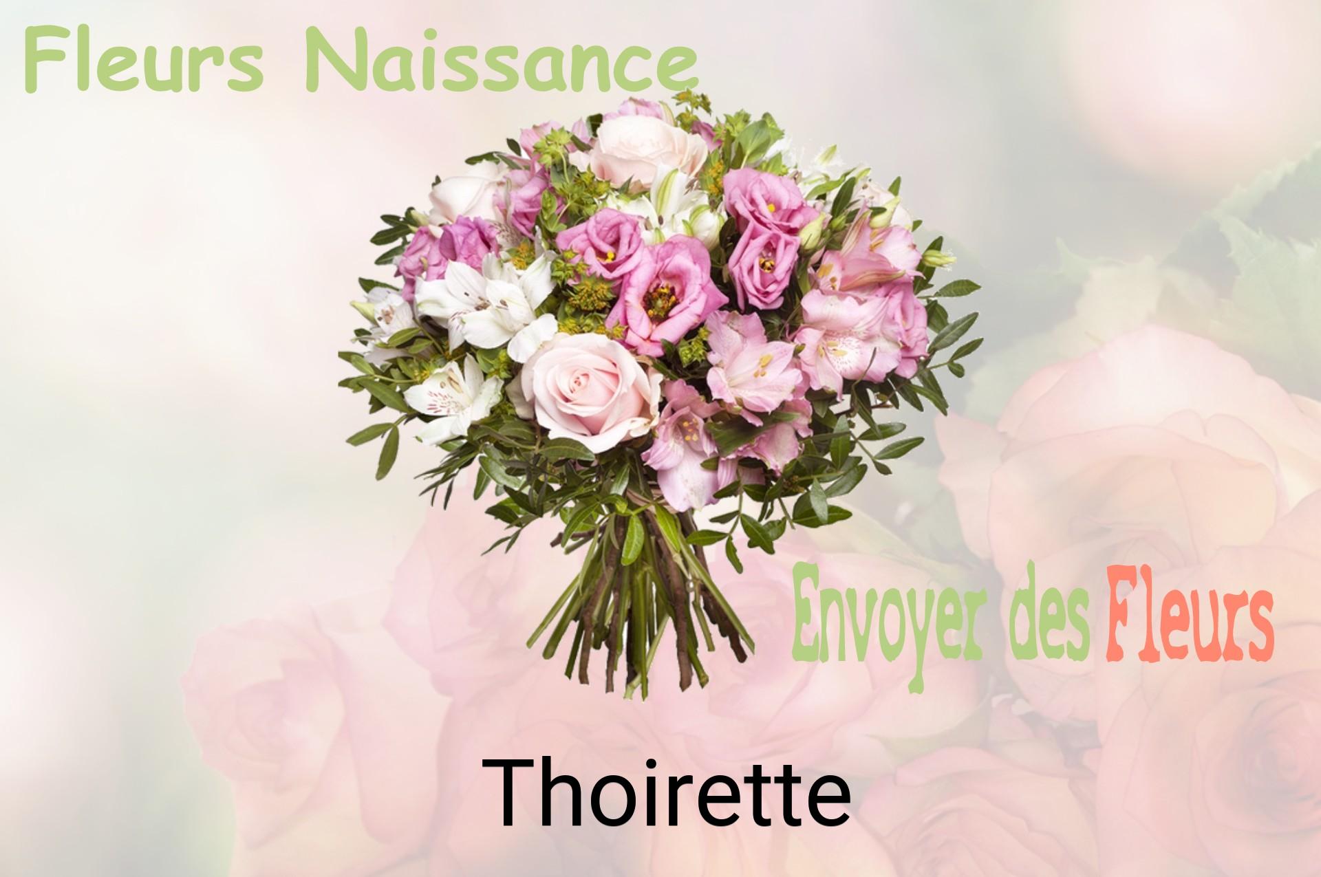 Bouquet de fleurs de naissance livré à Thoirette